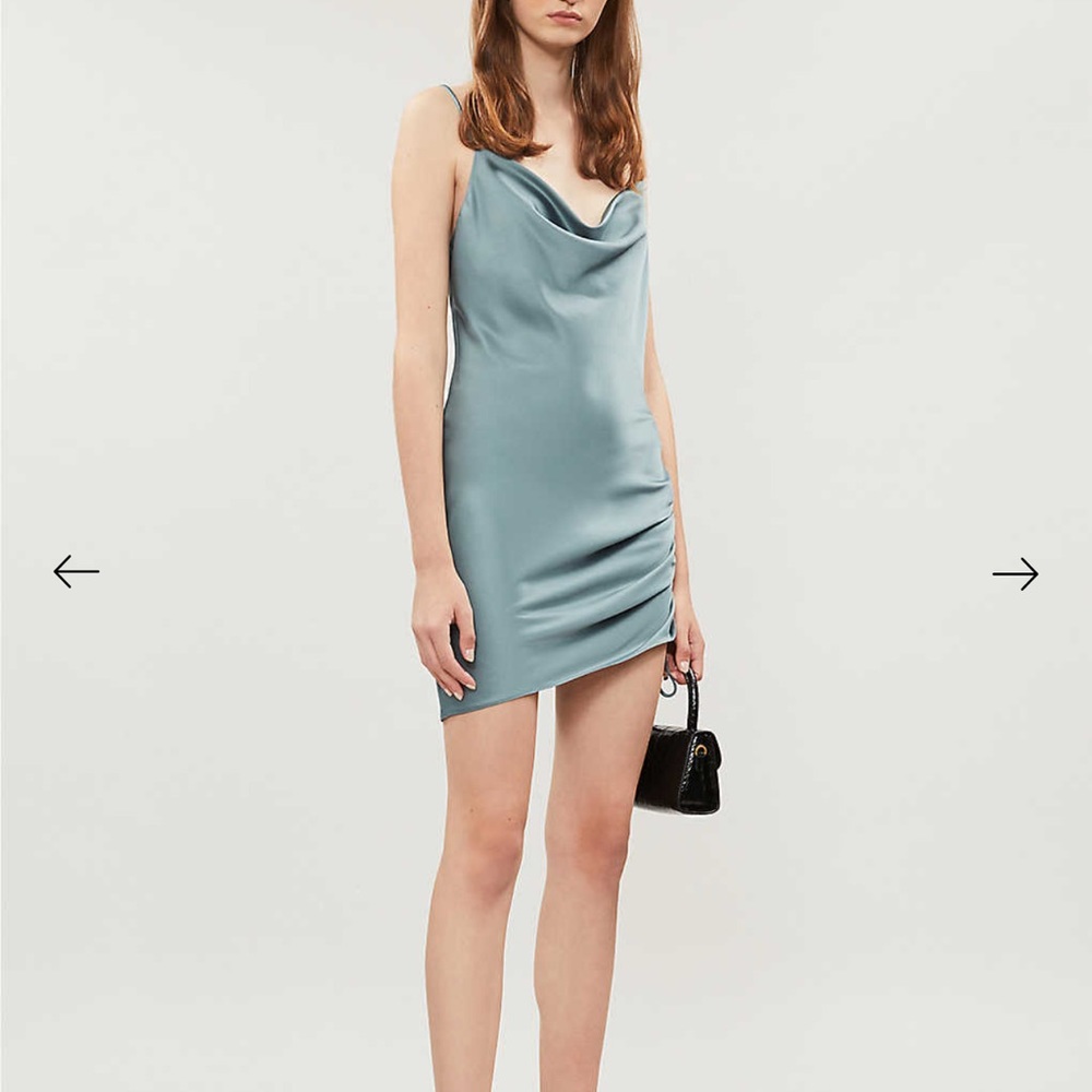 *Brand New Top Shop ruched satin mini dress